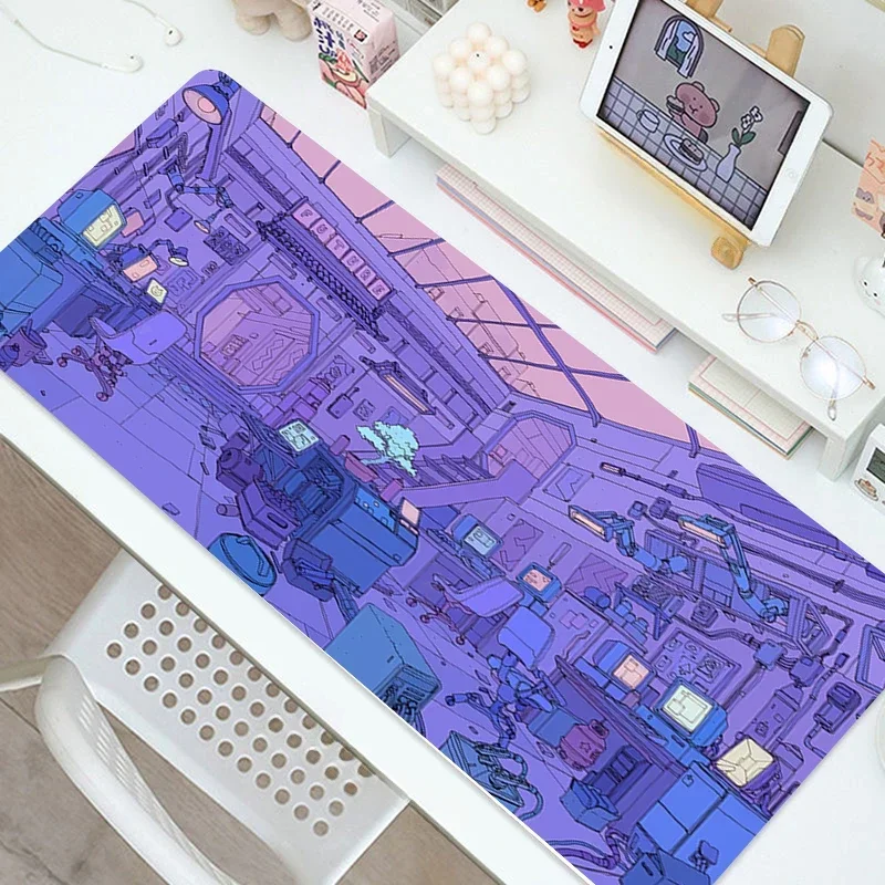 

Pixel art game mouse pad, computer laptop player expansion pad, large anime pad, keyboard, Kawaii table
