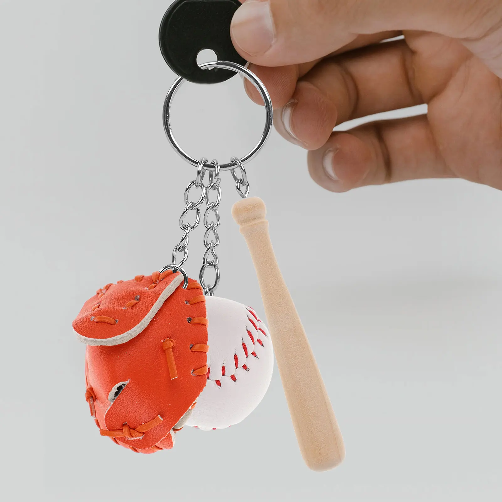 2 set 2 sets honkbal softbal kit miniatuur sport voor mini huisdecoratie fantasiespel accessoires vleermuizen handschoenen poppenhuis diy