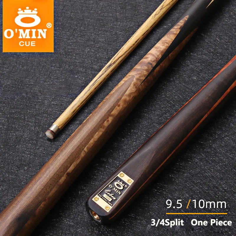 New Arrival OMIN Snooker Cue Stick Cobras 9.5MM/10MM Tip Size Ash Shaft Ebony Wood Handle With Snooker Cue Case Set