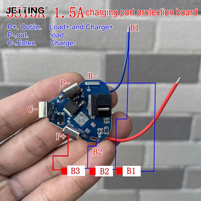 1Pcs 3S 12.6V BMS Li-ion Lithium Battery Protection Board For Electric Drill18650 Power Bank Balancer Battery Equalizer Board