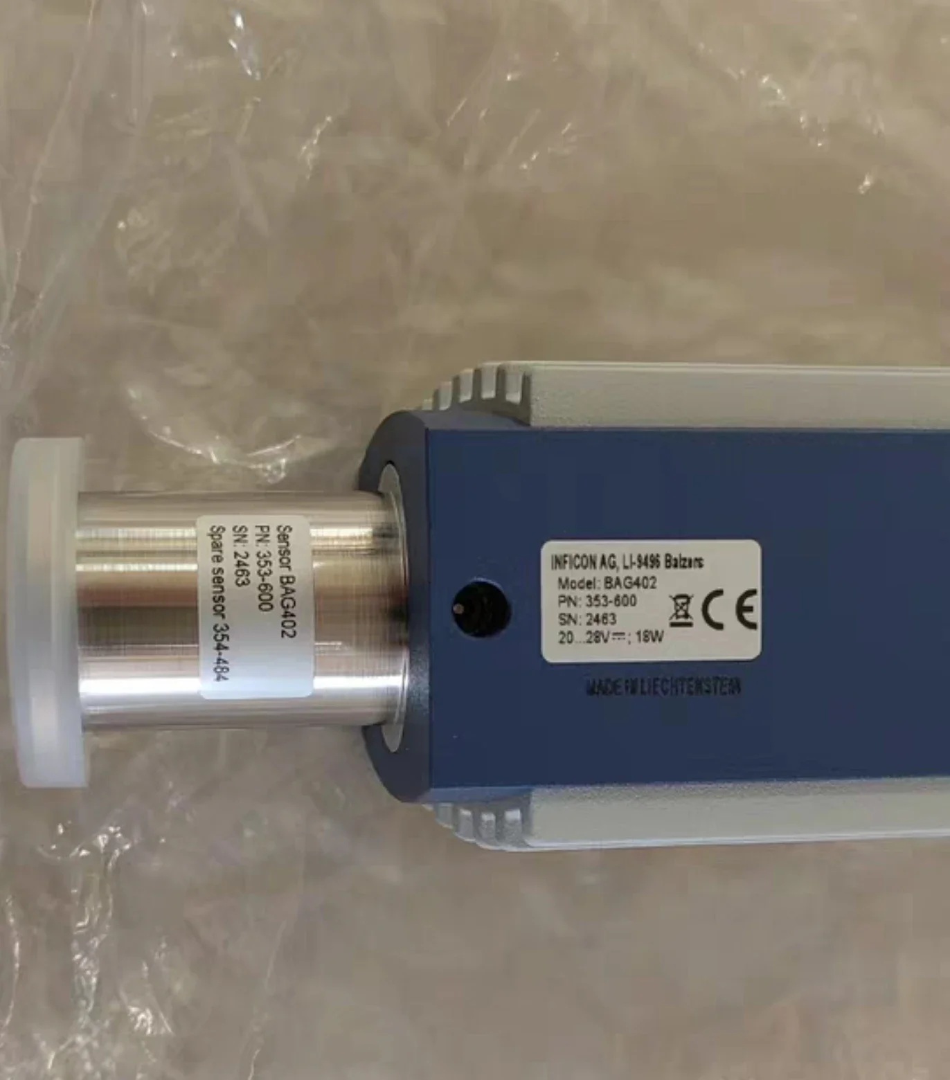 BAG402 PN: 353-600 vacuum gauge vacuum gauge