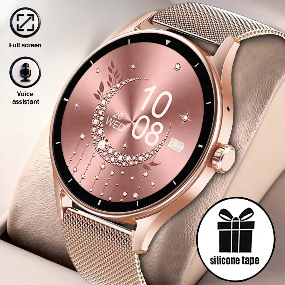 2026 New Smart Watch Women Men Bluetooth Call Sports Fitness Watches Heart Rate Health Monitor Smartwatch Ladies For Android iOS