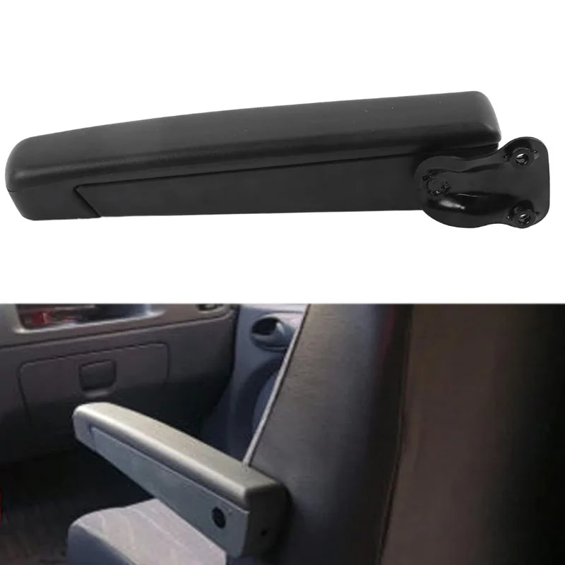 

1PC Car Seat Armrest Right Side Adjustable Angle Seat Armrest Resistant PU Sponge Black For Automobiles Trucks Car Replacement