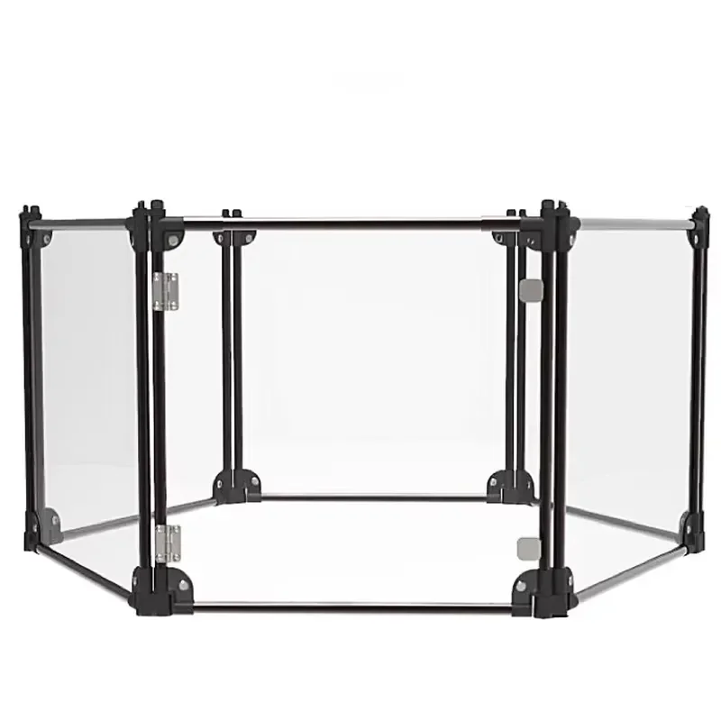 Ins Acrylic Sheet Indoor Dog Fence With Gate for Pets