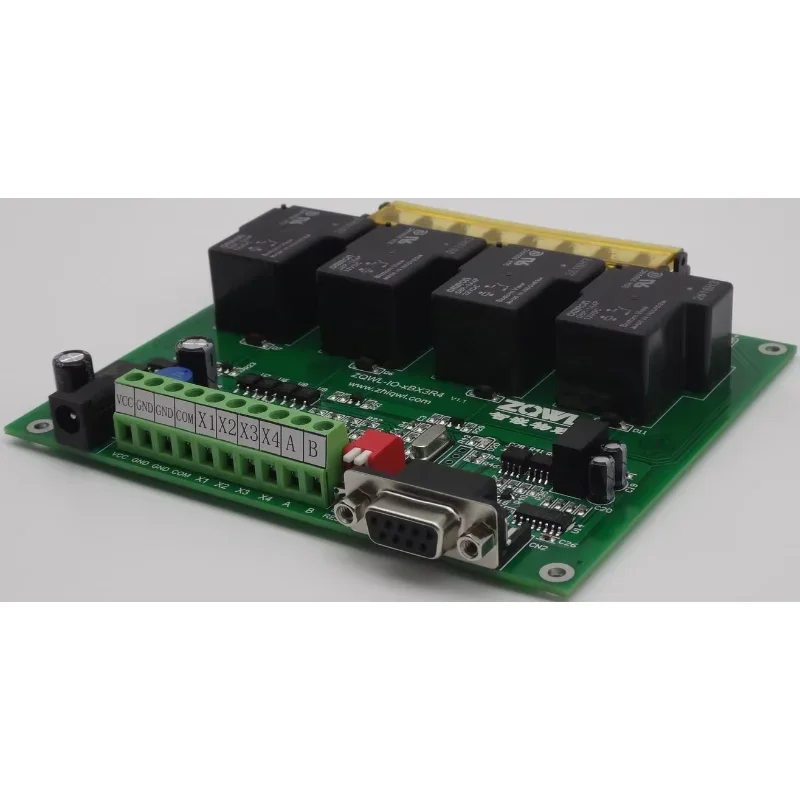 4-way relay control board/30A/RS485/RS232/programmable/with isolation/industrial grade