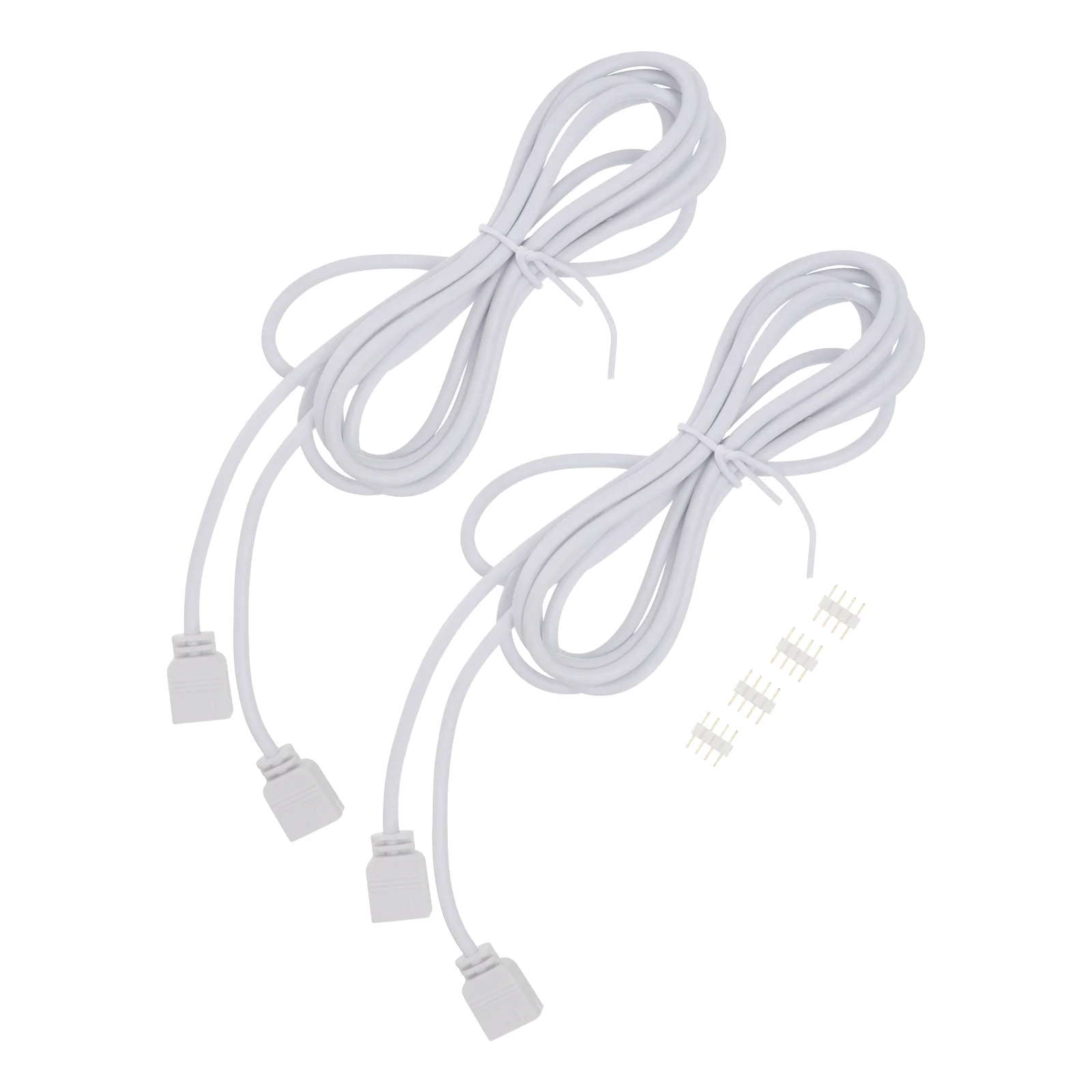 

Connector Light Bar Extension Cord Strip RGB Double Head LED Lights Strips White