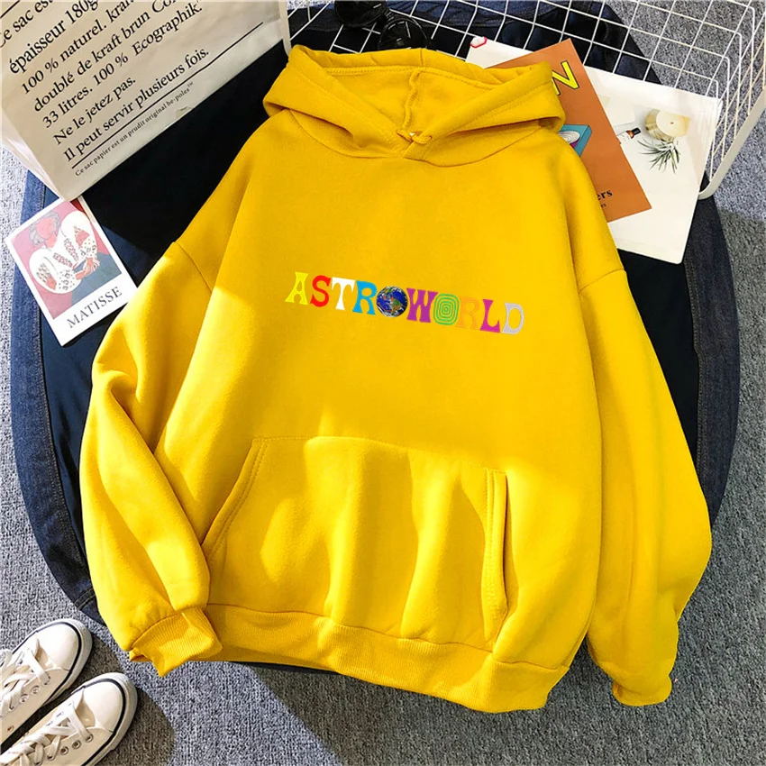 ASTROWORLDผู้หญิงHoodiesขนแกะผู้หญิงลําลองPullover Unisex Streetwear Y2K HarajukuชายHoodyเสื้อผ้า