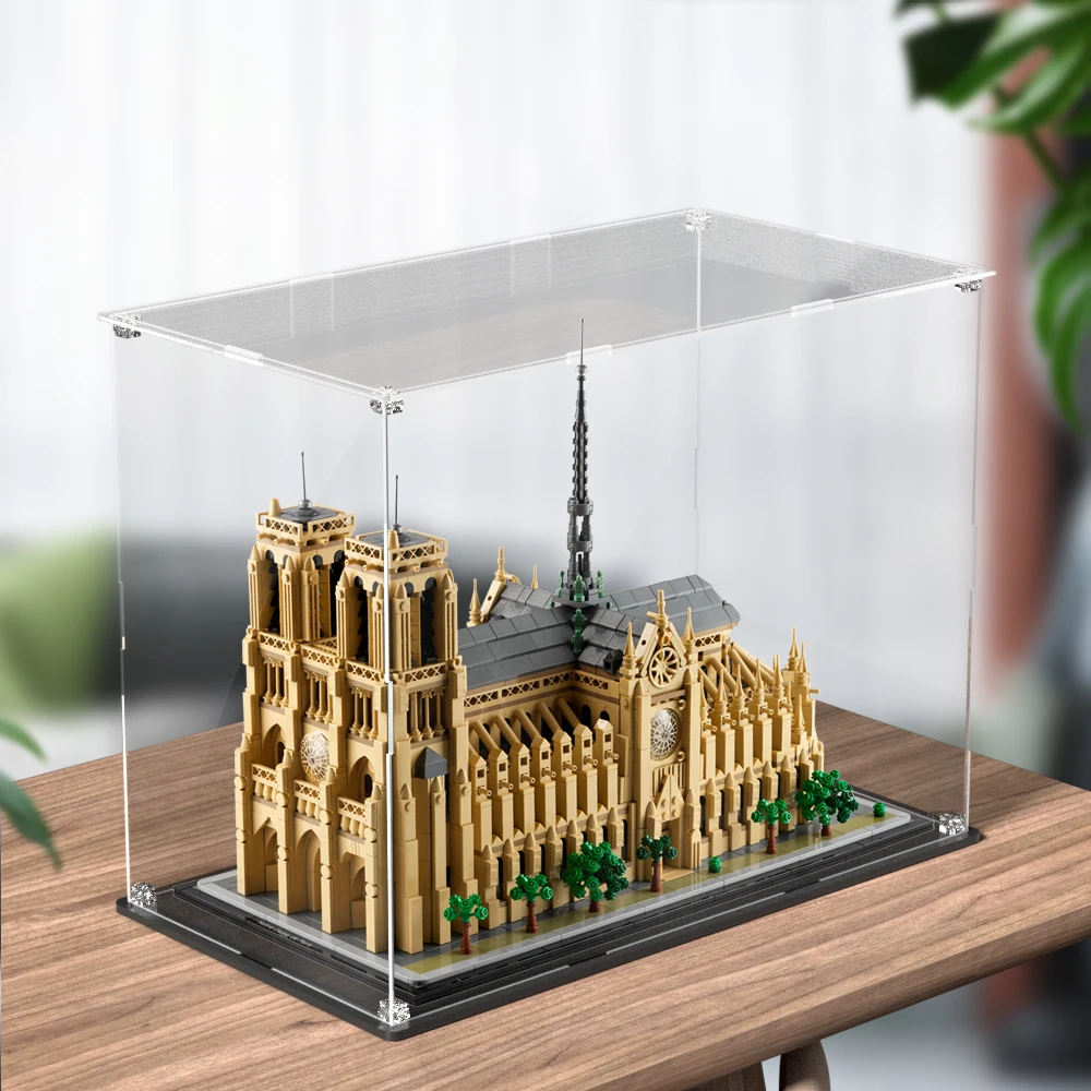 Display box for lego 21061 display case for Notre-Dame de Paris building block dustproof clear showcase toy bricks storage box