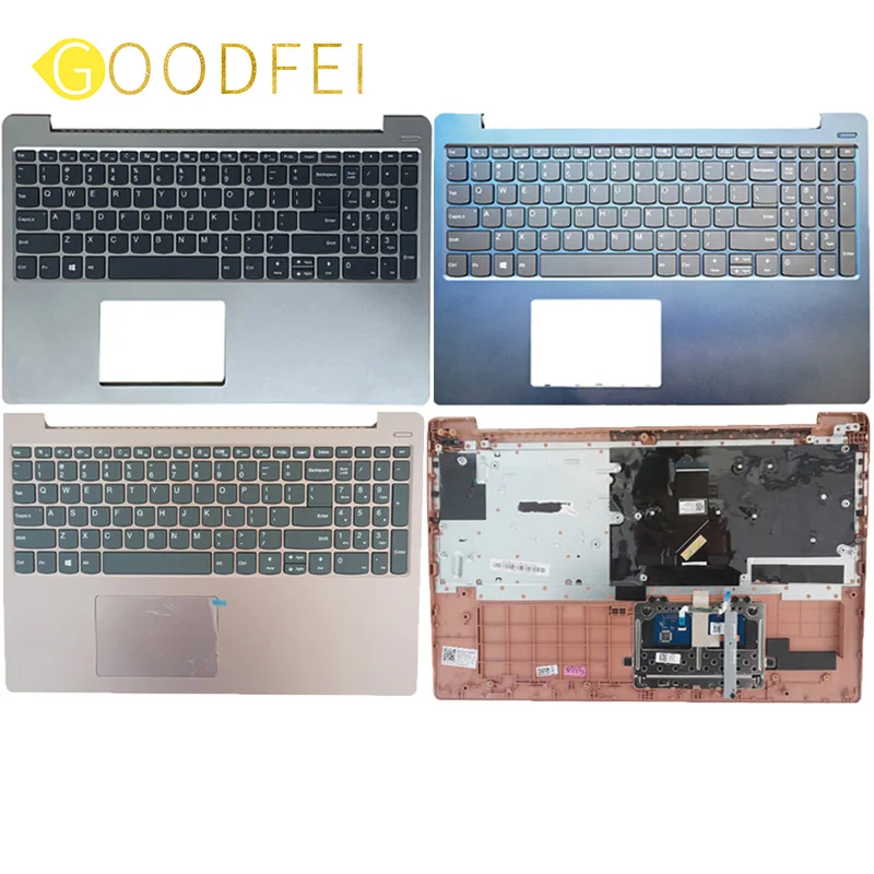 

New For Lenovo Ideapad 330S-15IKB 7000-15IKBR IBK ARR NO Backlight Touch Pad Keyboard Bezel Palmrest Upper Case Laptop Blue