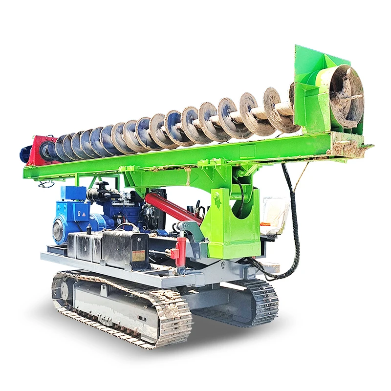 Rotary Pile Driver Hydraulic Rotating Hammer Type Solar Piling Machine Customized Impact Force PV Plant Steel Pile Installation