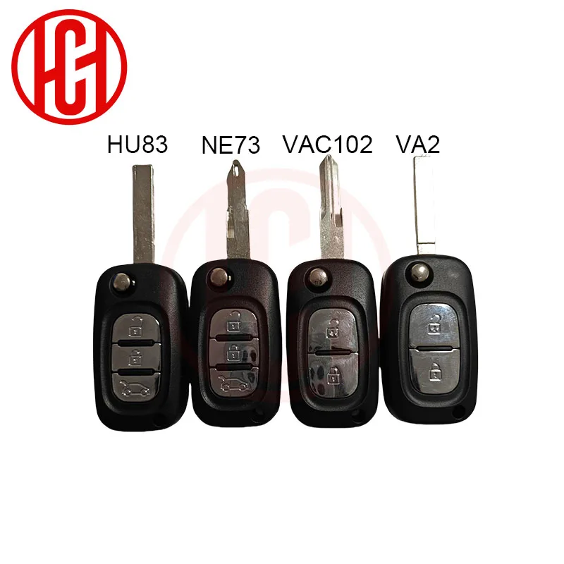 

Folding 2/3 Buttons Filp Remote Key Shell Case For Renault Clio Scenic Megane III Vivaro Movano Traffic Master Kangoo