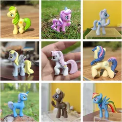 Figures Toys Twlight Sparkle Apple Jack Rarity Pinkie Pie Rarity Action Figure Pony Collectible Model Doll