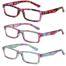 Women Portable Elegant Flowers Ultra Light Frame Eye Protection Reading Glasses Eyeglasses +100/+150/+200/+250/+300/+350/+400