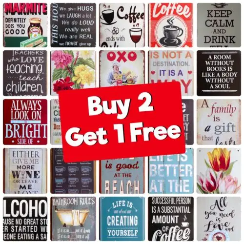 Metal Tin Retro Sig…