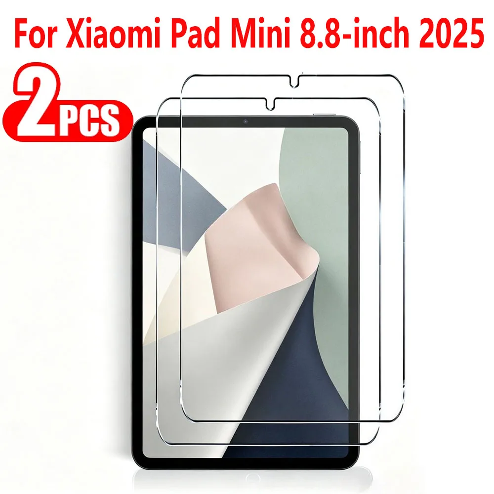 2 Pieces For Xiaomi Pad Mini 8.8 inch 2025 Tempered Glass Screen Protector For Xiaomi Pad Mini 9H Protective Film Free Bubbles