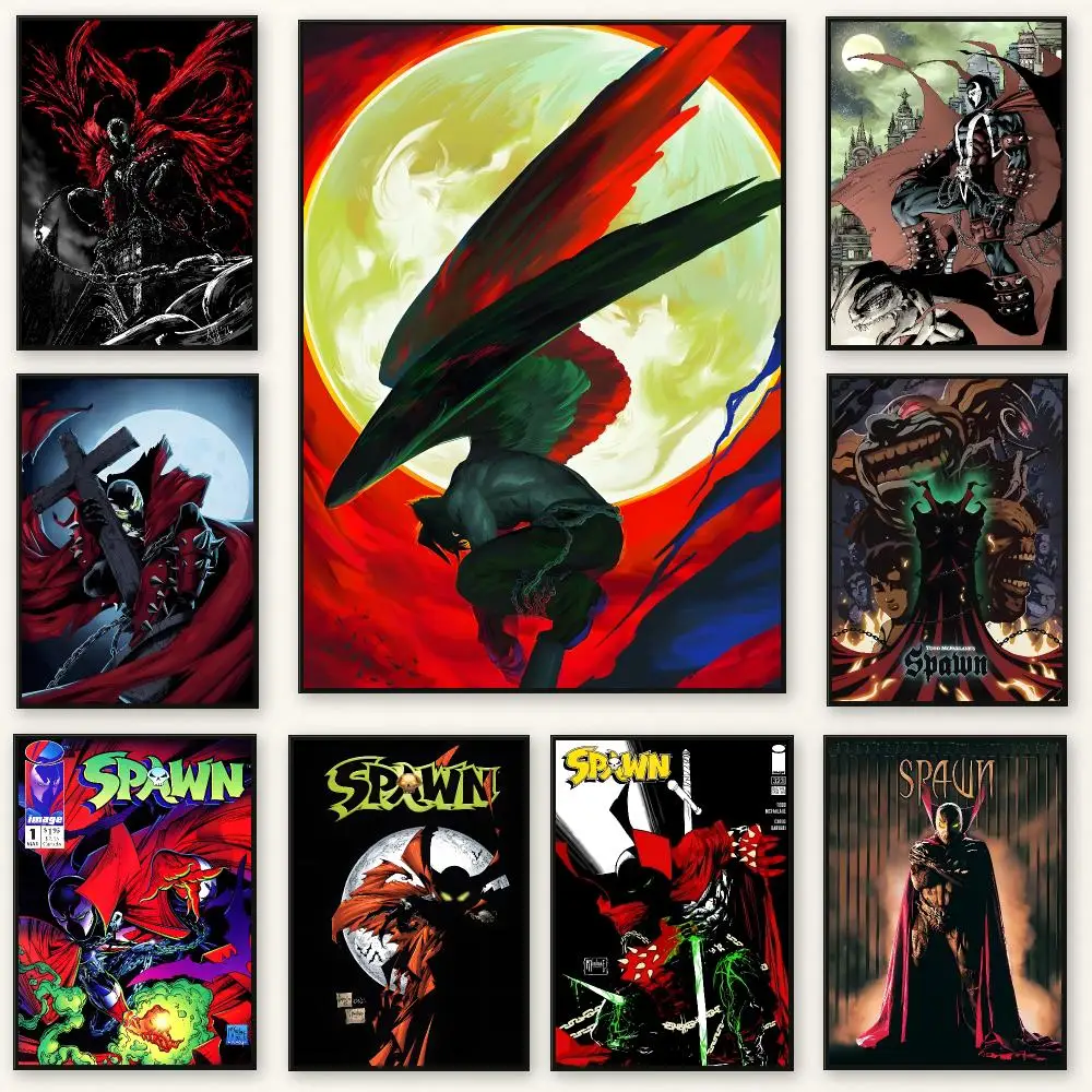 Antihero Comic Character S-Spawn Poster Frameless Peel-and-Stick Removable Wall Art Print