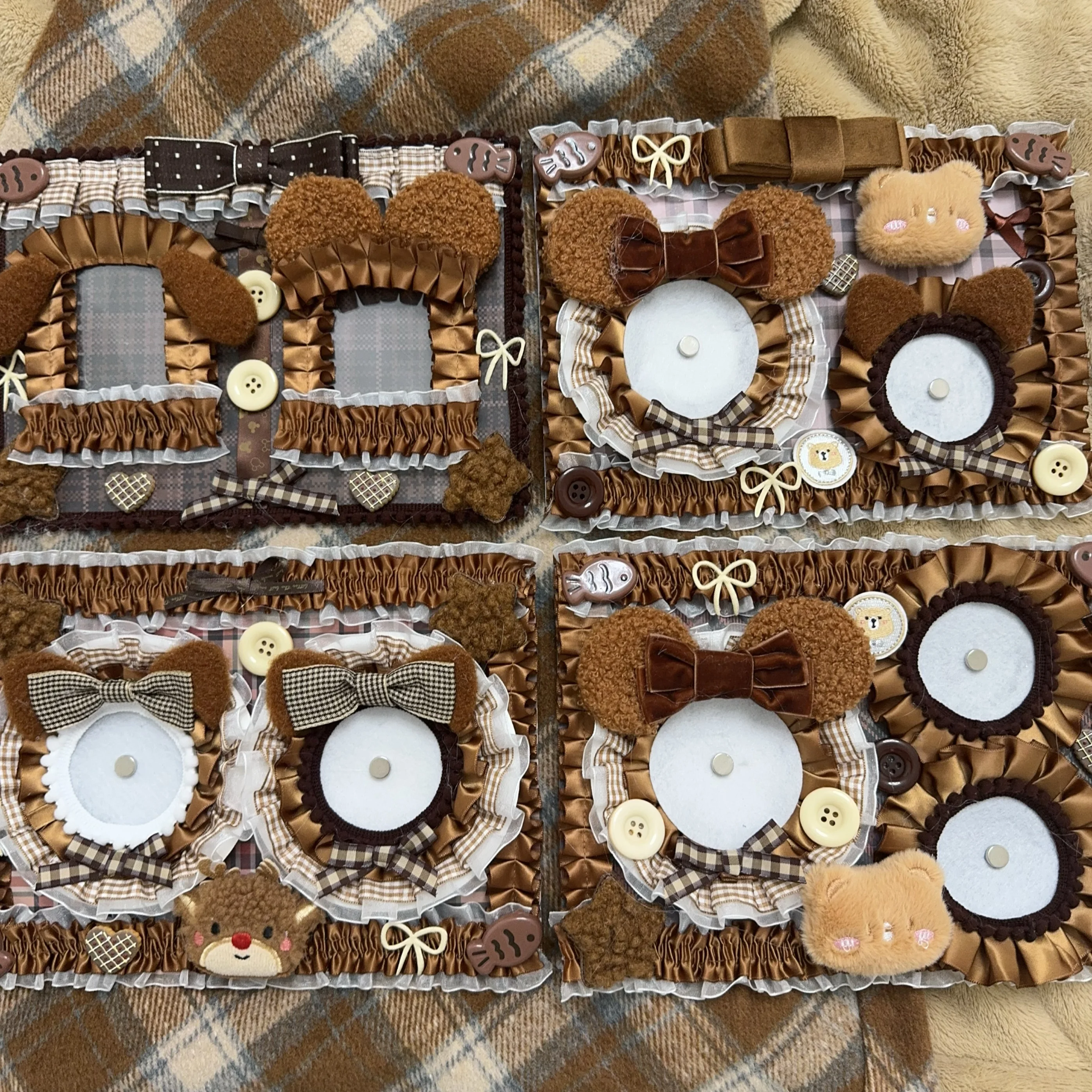 

Готовая доска для боли, оригинальная коричневая плюшевая милая атласная коричневая доска для боли, лента для боли, милая Gu Beauty Lta Bag Daiza