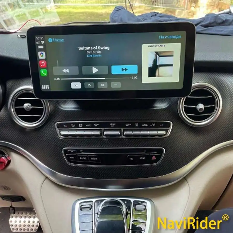 

12.3" Android14 Qled Screen For Mercedes Benz V Class 639 V260 V250 W447 2015 CarPlay GPS Navigation Car Radio Multimedia Player