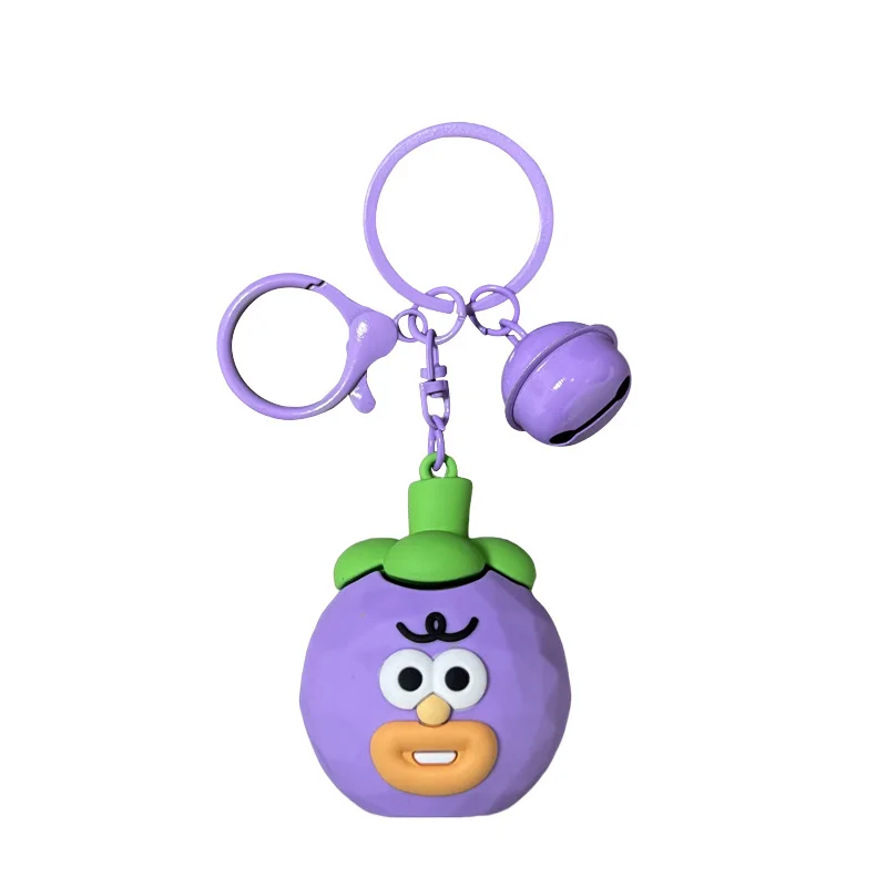 miniso Wind fruit and vegetable keychains, schoolbag hangers, car key chains, pendants, exquisite claw machines, small gifts