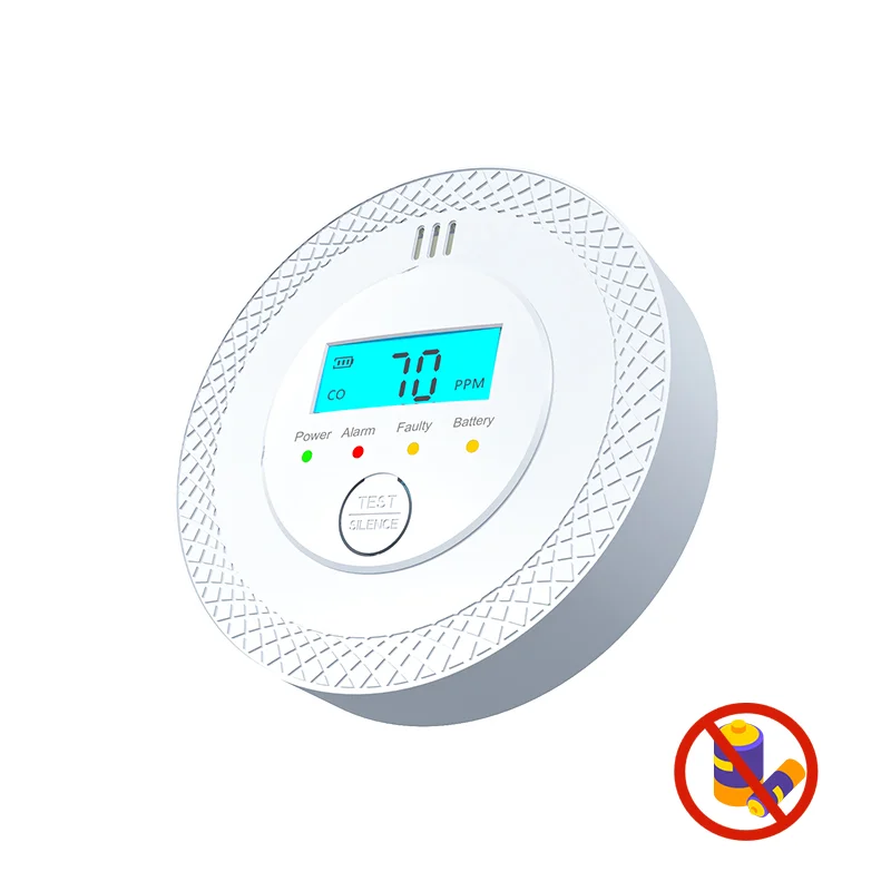 

Battery Powered Smoke and Carbon Monoxide Detector with LCD Display for Home Depot NoClili Monoxide Alarm CO Detector