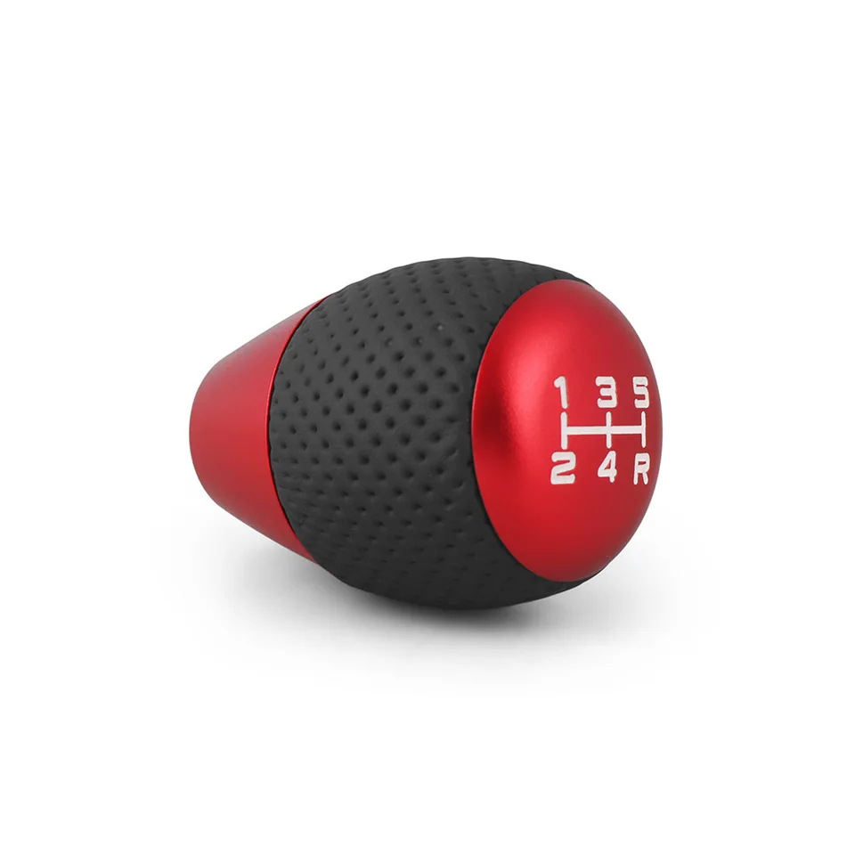 Pommeau Levier Vitesse Tuning Aluminium 13 Cm Noir - Universel Avec Adaptateurs 8/10/12 Mm