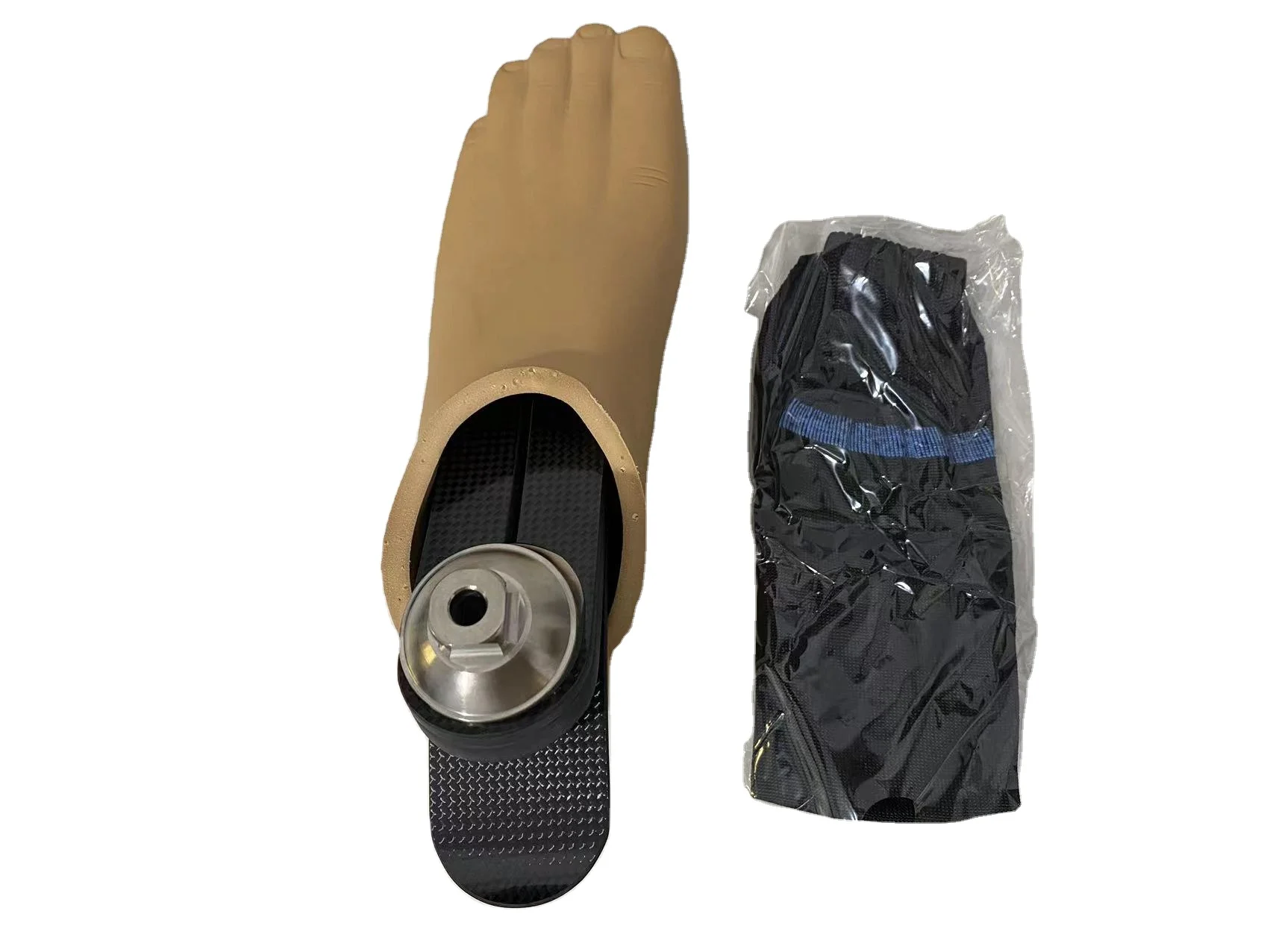 Prosthetic Feet Carbon & Aluminum Adapter for Running-Class I Orthotics with 2-Year Warranty and Online Technical Support