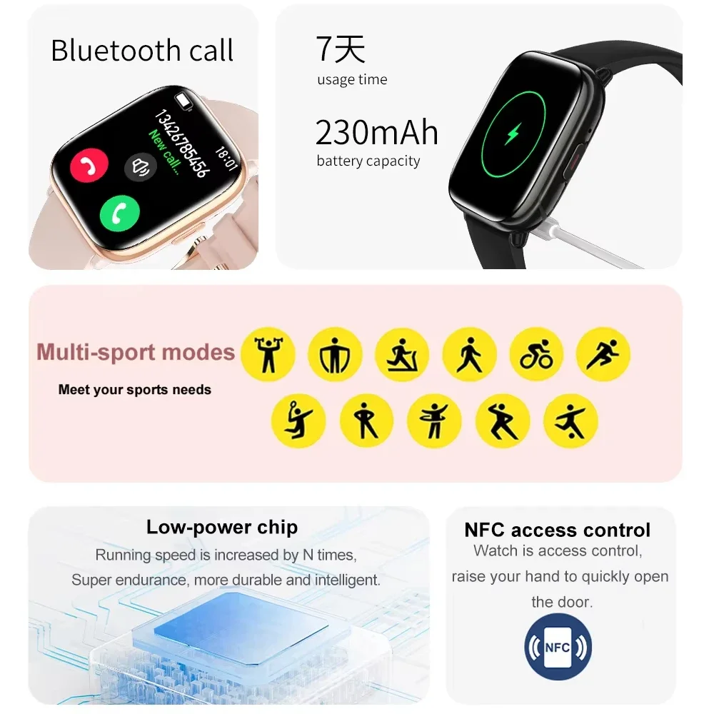 Xiaomi Mijia jam tangan pintar pria dan wanita, arloji Digital panggilan Bluetooth asisten suara pelacak kebugaran Monitor detak jantung