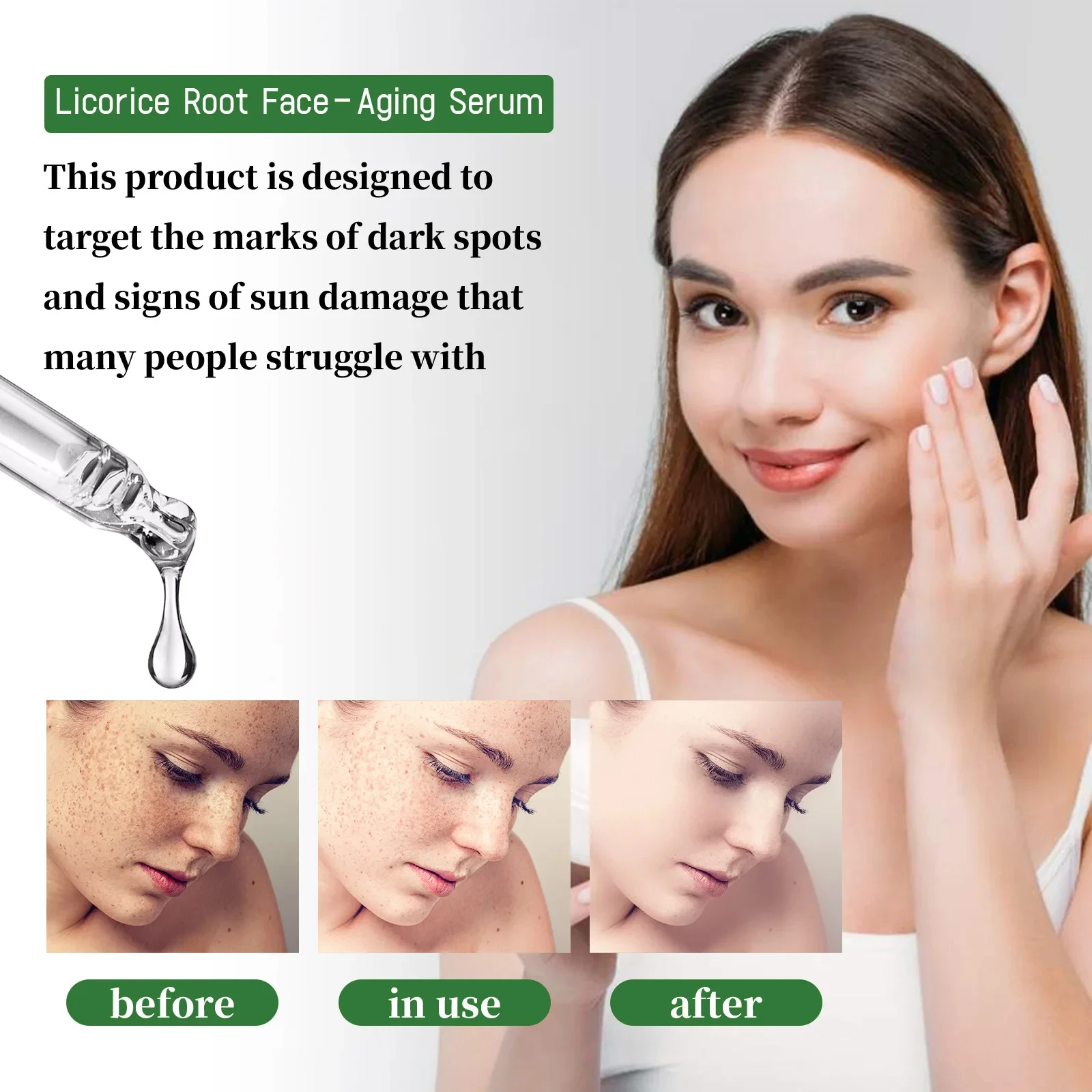 Anti Wrinkle Facial Serum Anti-Aging Acne Dark Spots Remover Essential Oil Fade Fine Lines Face Lift Firm Skin Care