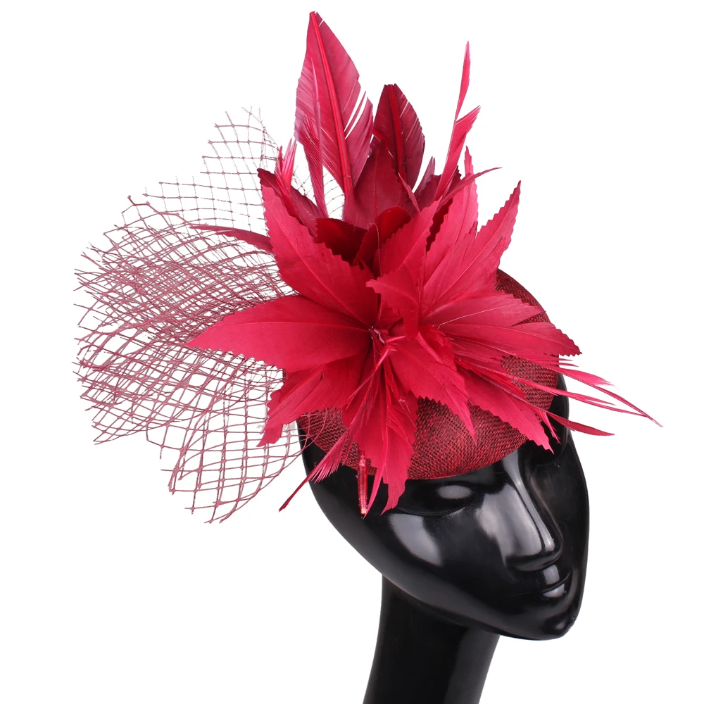 Eleganter Braut-Fascinator für Damen, schicker Blumen-Kopfschmuck mit Haarband, stilvolle Haaraccessoires für besondere Anlässe – Detail 6