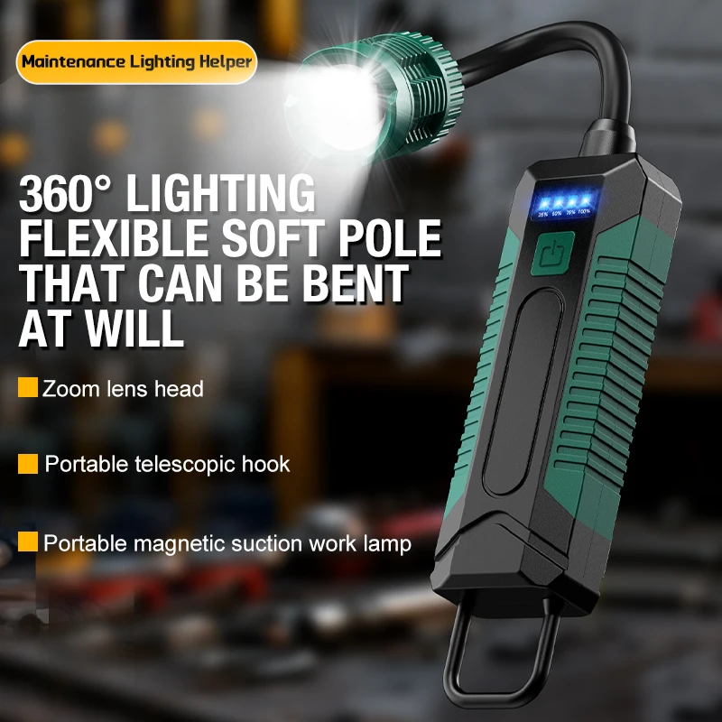 

Многофункциональный фонарь, прожектор с регулируемой фокусировкой, рабочий фонарь, фонарь для обслуживания автомобилей, сигнальный светильник с регулировкой угла наклона