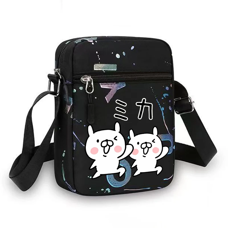 Chiikawas Shoulder Bag for Women Men Cartoon Adjustable Multiple Compartments Mobile PhoneBag Casual Crossbody Bag Birthday Gift view 2