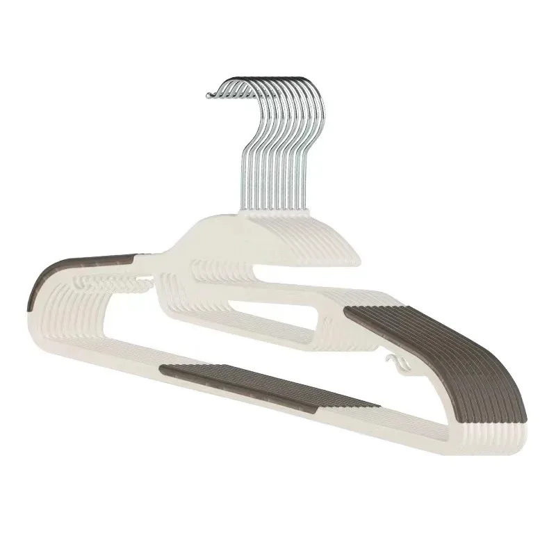 

Heavy-Duty Plastic Clothes Hangers, Non-Slip 360° Swivel Hook, Space-Saving Closet Organizer for Shirts, Pants & Coats