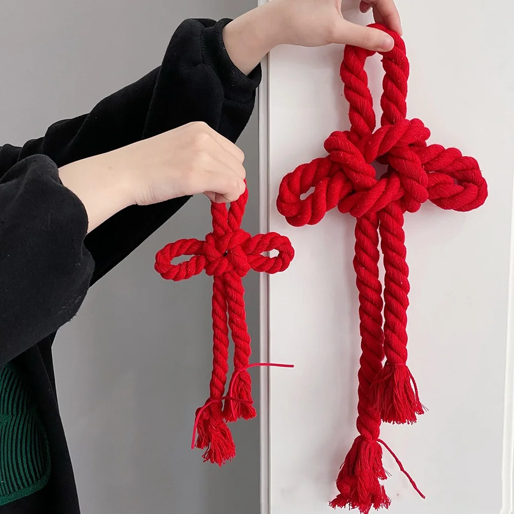 Chinese Knot Pendant New Year Decoration Housewarming Gift Wall Door Hanging Ornaments Chinese Knot Woven Spring Festival Decor