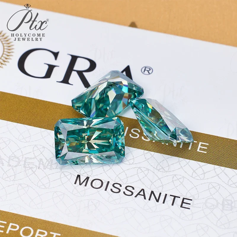 100% Moissanit-Diamant, Radiant-Schliff, 0,3-10 Karat, DIY-Ring, Halskette, Ohrringe, Hauptmaterialien, Großhandel, Perlen in Primärfarben – Detail 25