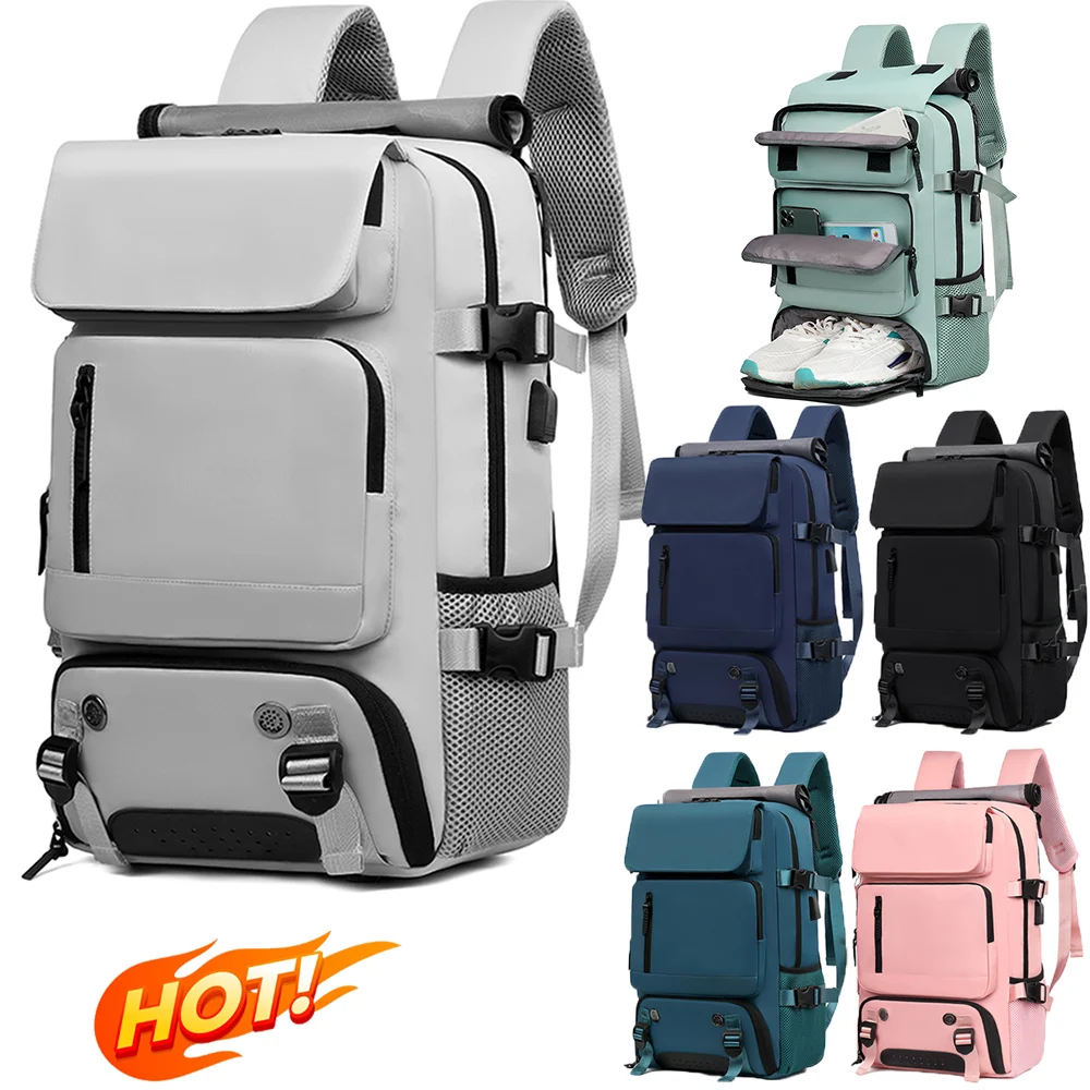 Travel Backpack Duffle Backpack with Shoe Compartment Business Backpack Waterproof Laptop Backpack Casual Daypack for Weekender