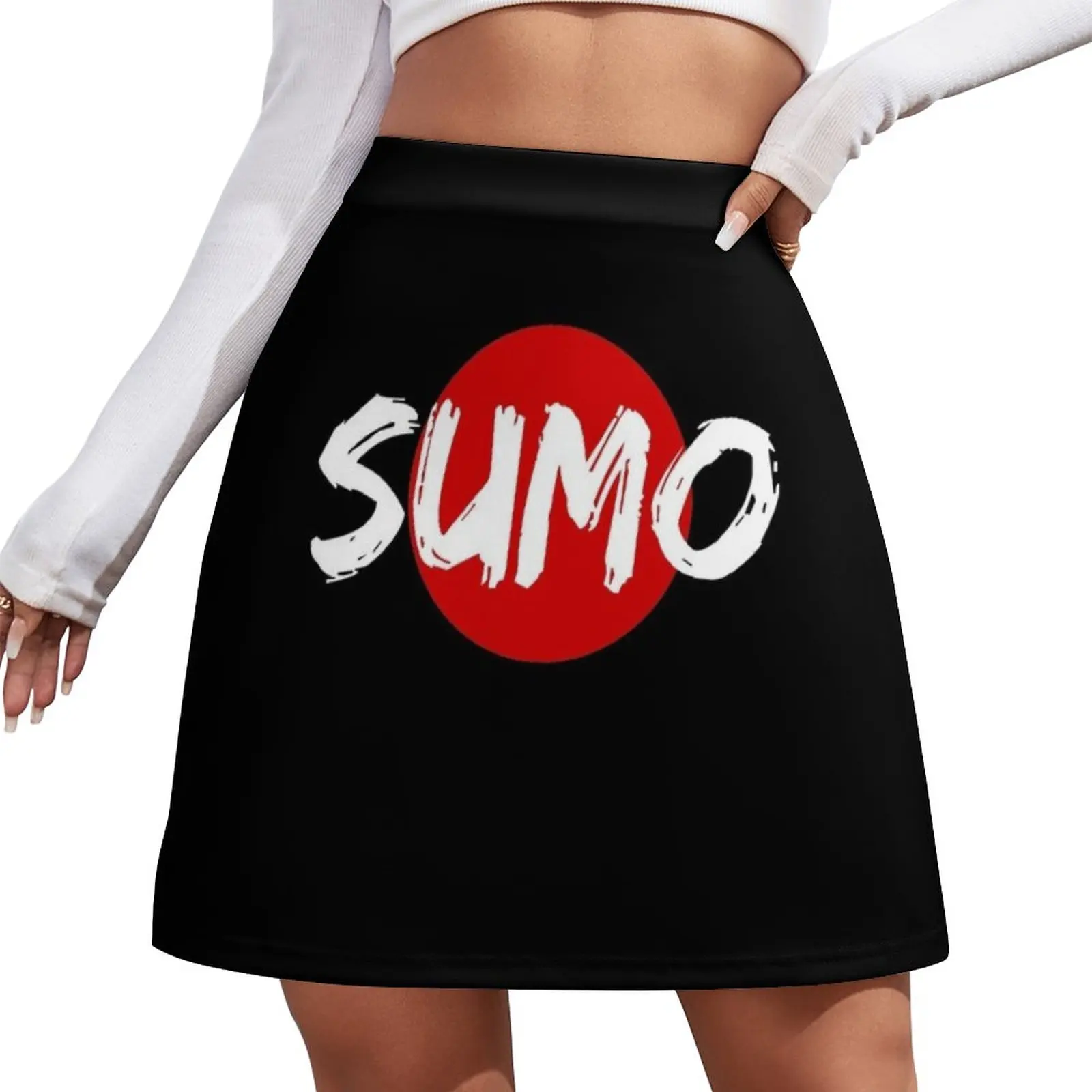 

Sumo - White on Dark Mini Skirt Women's dress night club outfit korean ladies summer