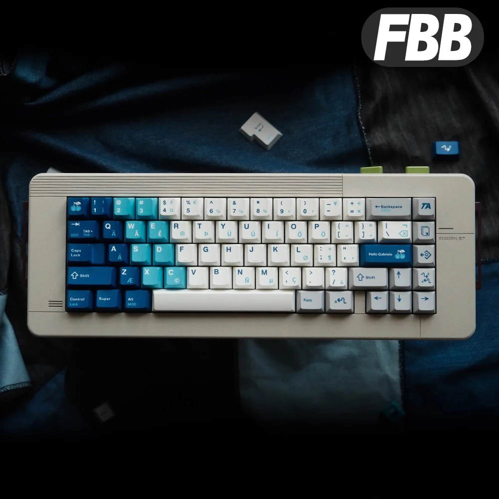 

Колпачки для клавиш FBB Retro GB PBT Набор колпачков для клавиш с сублимационной краской для 60%, 75%, 80%, 96%, 100% игровых механических клавиатур Колпачки для клавиш Набор «сделай сам»
