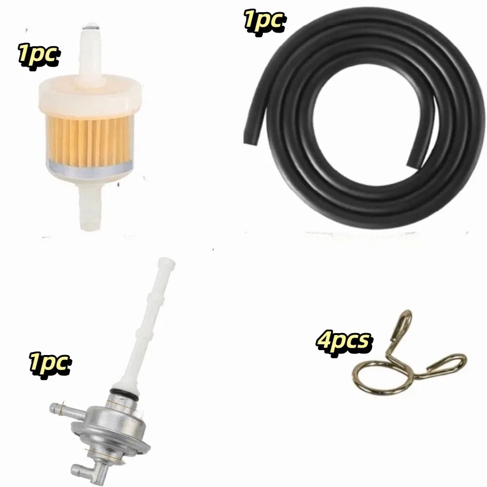 100 Mesh Filter Motorcycle Fuel Line Kit Good Flexibility Fine Mesh Filter Fuel Switch Petcock Tight Sealing Stable Performance