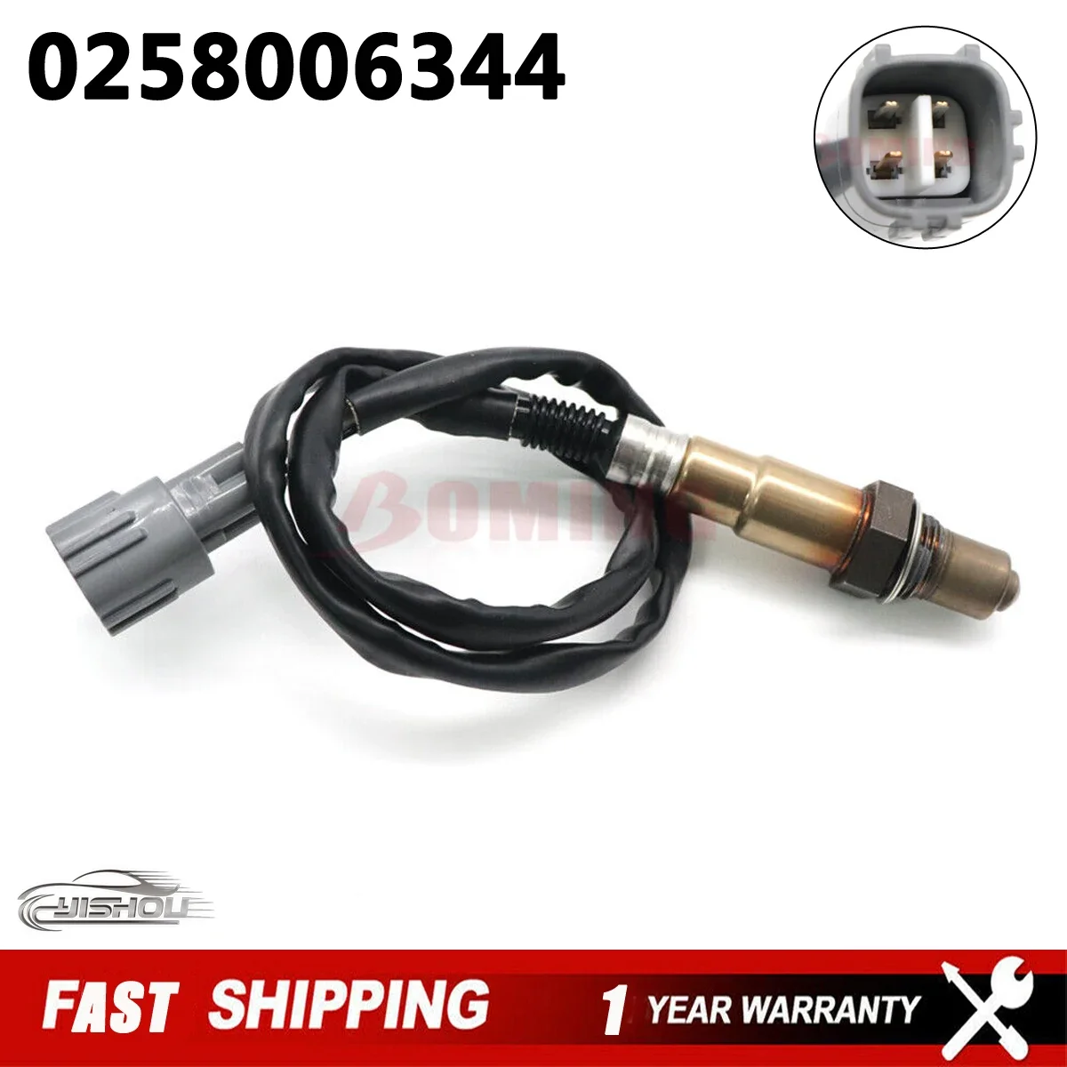 

0258006344 O2 Oxygen Lambda Sensor Air Fuel Ratio Sensor For Toyota Yaris Hatchback 1.0L 2003 89465-0D010 New