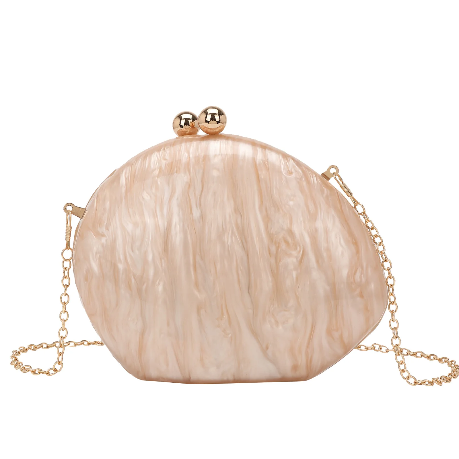 

Fashionable Acrylic Evening Clutch for Ladies with Chain Ideal for Weddings and Parties