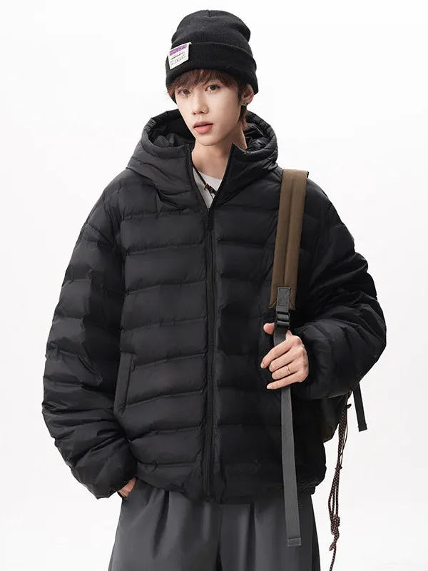 

Новая мужская зимняя куртка-пуховик 2025 года, большого размера, белая, с наполнителем из пуха, теплая, модная верхняя одежда, из полиэфирного волокна, длинная, толстая...