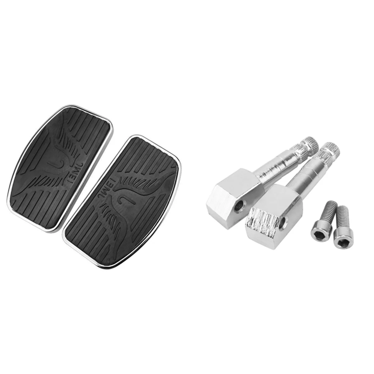 Motorcycle Universal Rear Passengers Footrest Pedal for Honda VTX Yamaha Drag Star Suzuki Kawasaki Resting Footrests