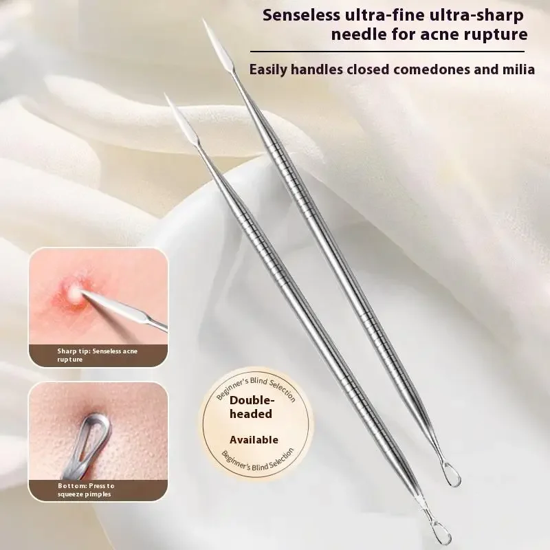 Ultrafijne celpuistjes Mee-eter Whitehead Clip Professionele schoonheidssalon Verwijder acnepdeeltjes Naaldgereedschap Schoonheidstools