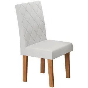 Dining table 6 rectangular chairs honey/linen ice viero furniture alicia 8 Main Sales Dining Table - №2