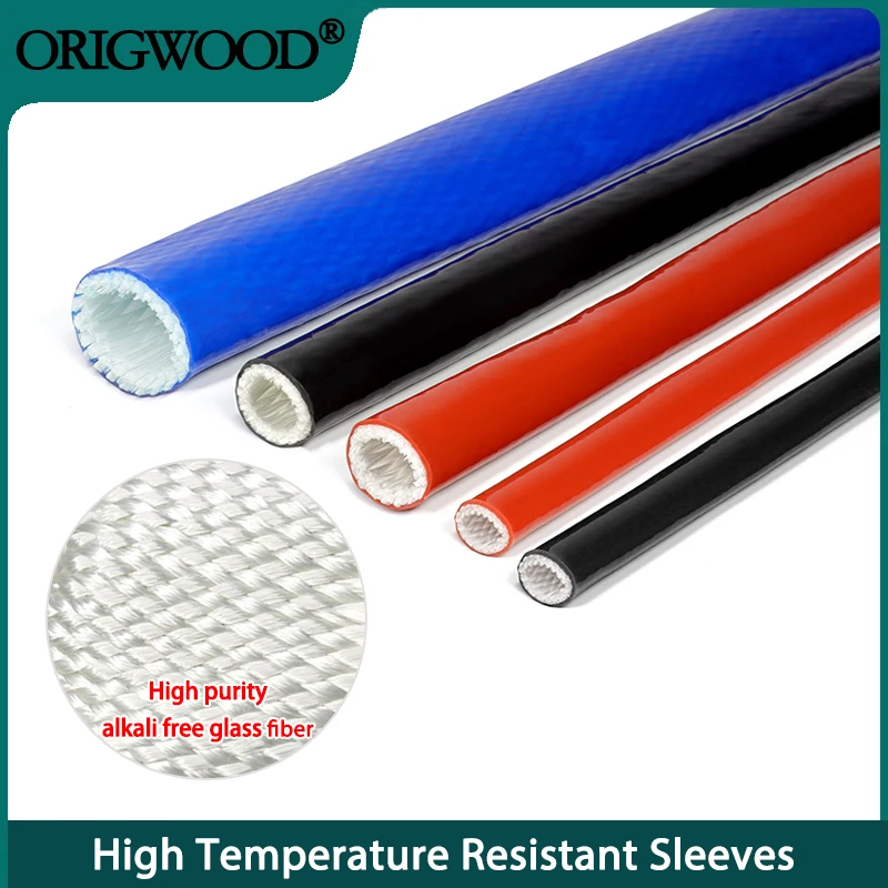 

Устойчивая к высоким температурам трубка из стекловолокна, огнестойкий корпус, труба из силиконовой смолы, плетеный из стекловолокна, огнестойкий рукав