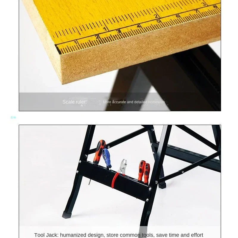 Household Folding Multifunction Workbench Woodworking Table Saw Portable Carpentry Cutting Tool