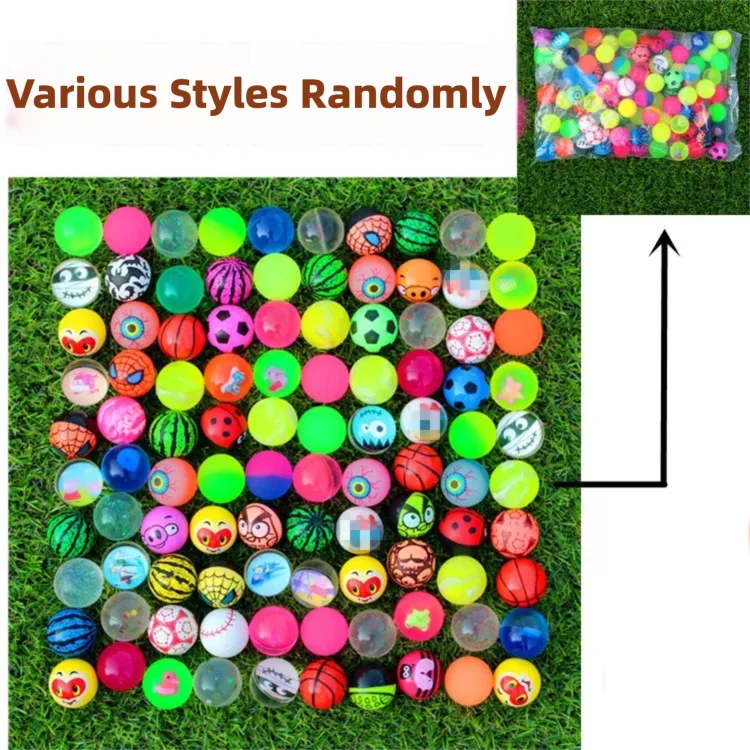 10-50Pcs Solid Bouncy Ball Toys Kids Birthday Party Favors Gifts for Guests Rubber Bouncing Ball Pinata Goody Bag Fillers Prizes