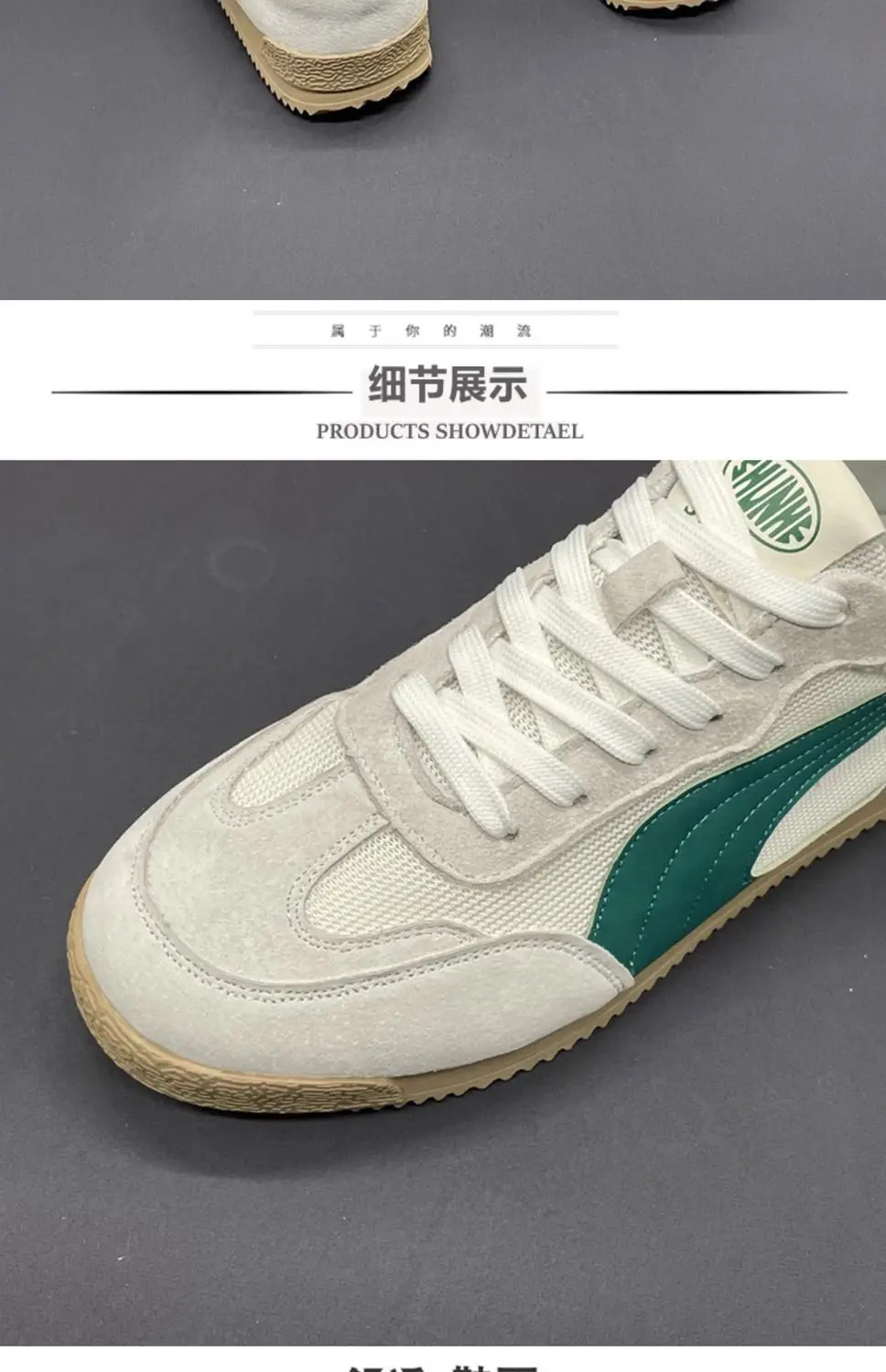Atmungsaktive, weichsohlige, bequeme Freizeitschuhe für Herren in Übergröße, Frühling/Sommer, Mesh, Low-Top-Plateau-Sneaker, Schnürschuhe, flache Schuhe – Detail 10
