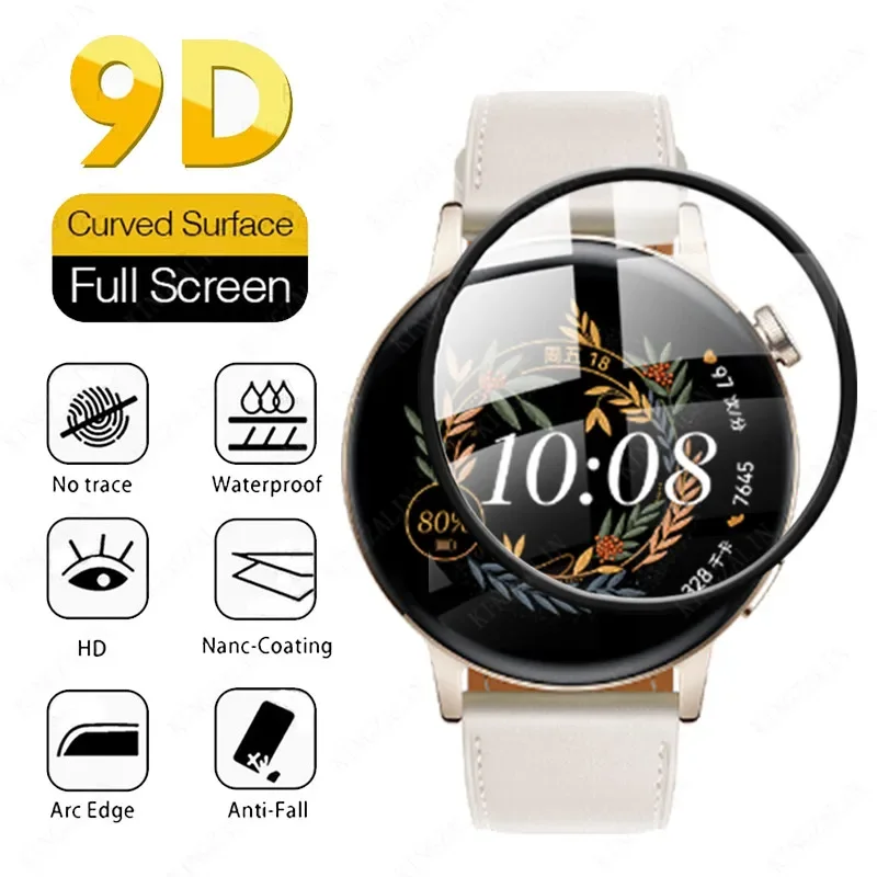 Screenprotector Voor Huawei Horloge Gt 3 2e Gt3 Gt 2 Pro 42Mm 46Mm Smart Watch Beschermende Film Voor Huawei Gt3 Pro Gt4 Zacht Glas