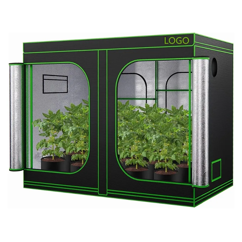 10x10 Feet Indoor 600D Grow Room Garden Greenhouse Hydroponic Mushroom Cultivation with 16mm Strong Metal Tube